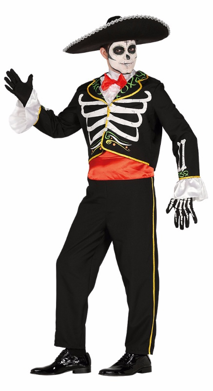 Disfraz mariachi skeleton para hombre