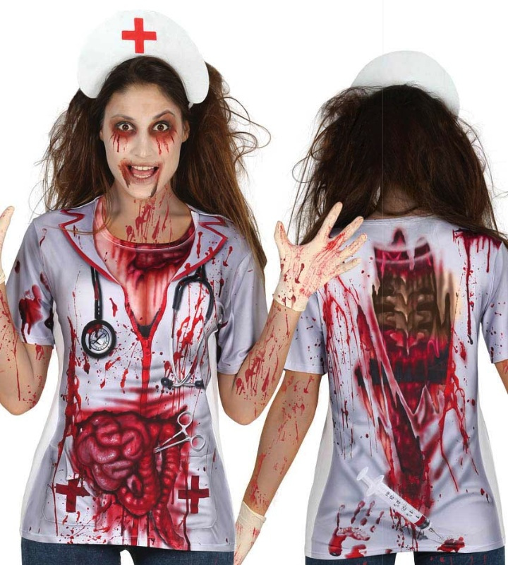 Camiseta Zombie mujer