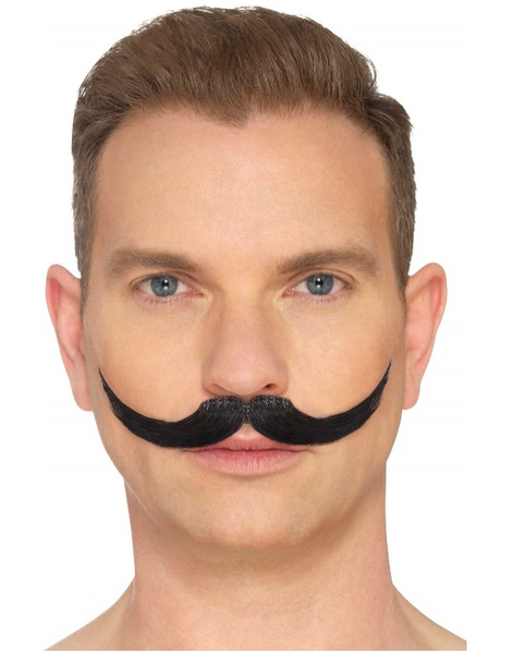Bigote Ingles negro Deluxe