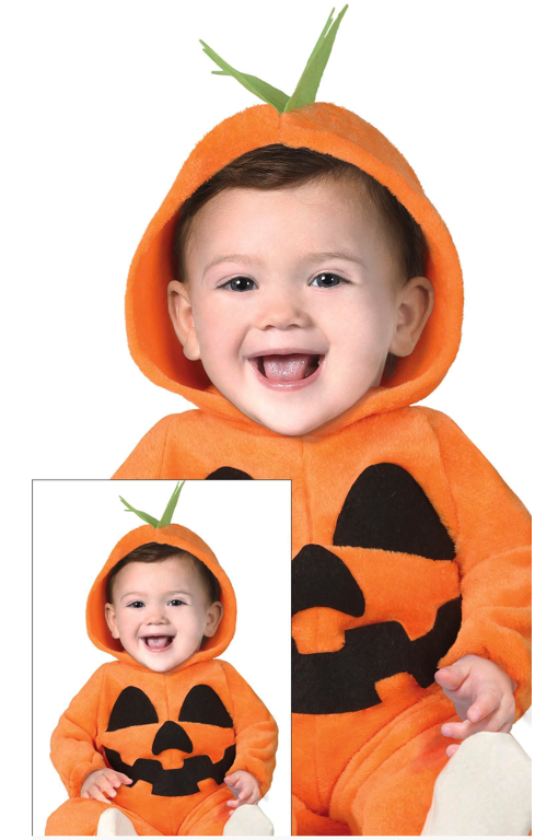 Disfraz Calabaza con capucha bebes