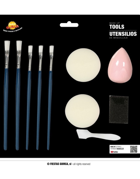 Conjunto de acessórios de maquiagem