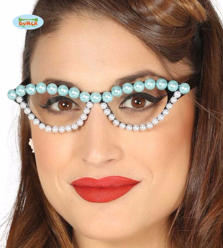 Gafas años 50 con perlas