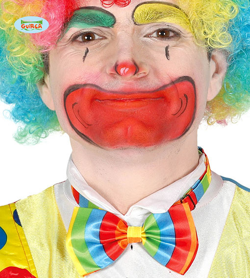 Pajarita multicolor payaso 12.5cms