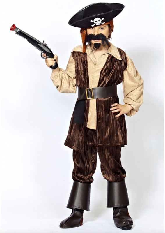 Pirata do traje do lux das crianças das caraíbas