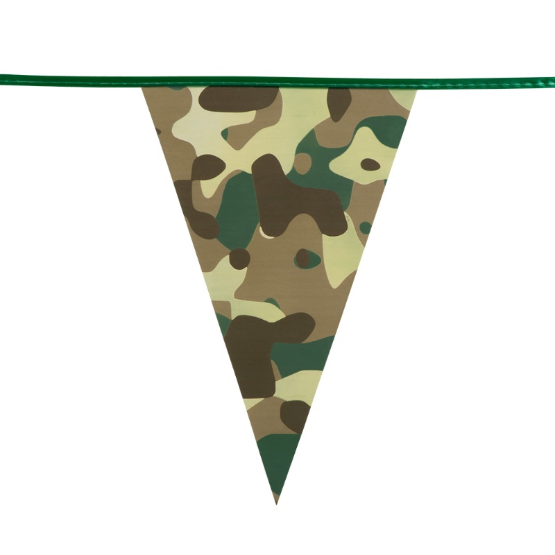 Guirnalda bunting camuflaje 6 metros