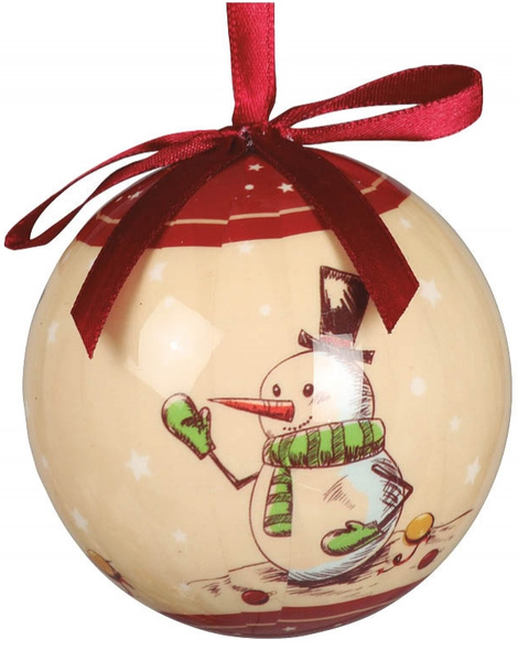 Blister 6 bolas decoracion H.Nieve