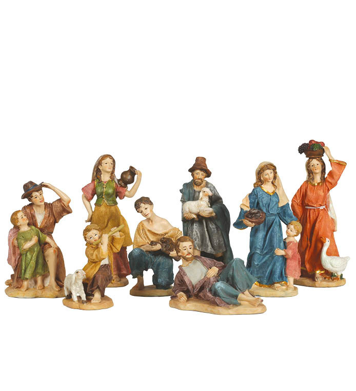 Caja 8 pastores 12 cms