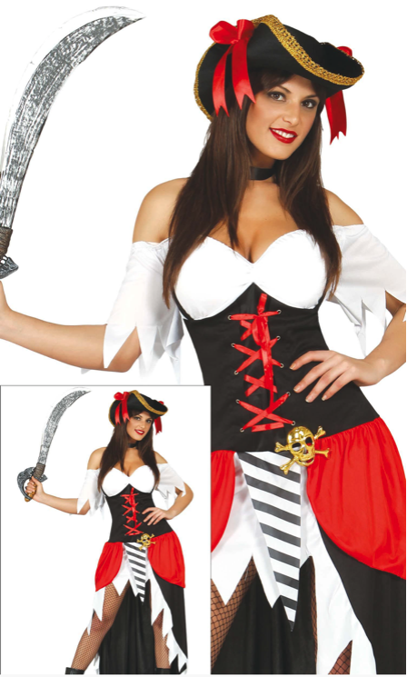 Disfraz bucanera para mujer