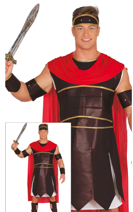 Fato de guerreiro romano para homem