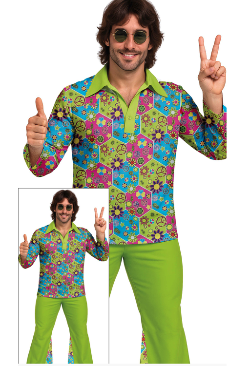 Fato de Flower Power para homem