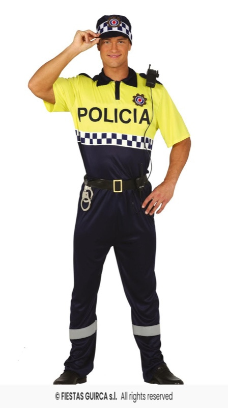 Fato de polícia local para homens