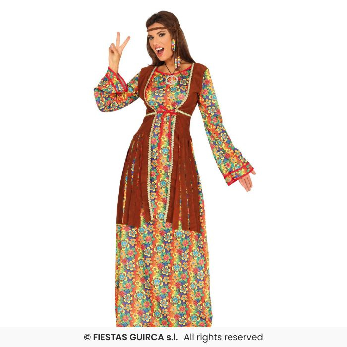 Mulher de traje hippie