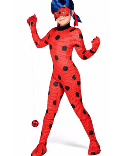Disfraz Ladybug para niña con peluca