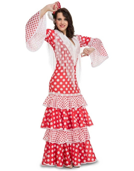 Disfraz Flamenca rojo mod.rocio mujer