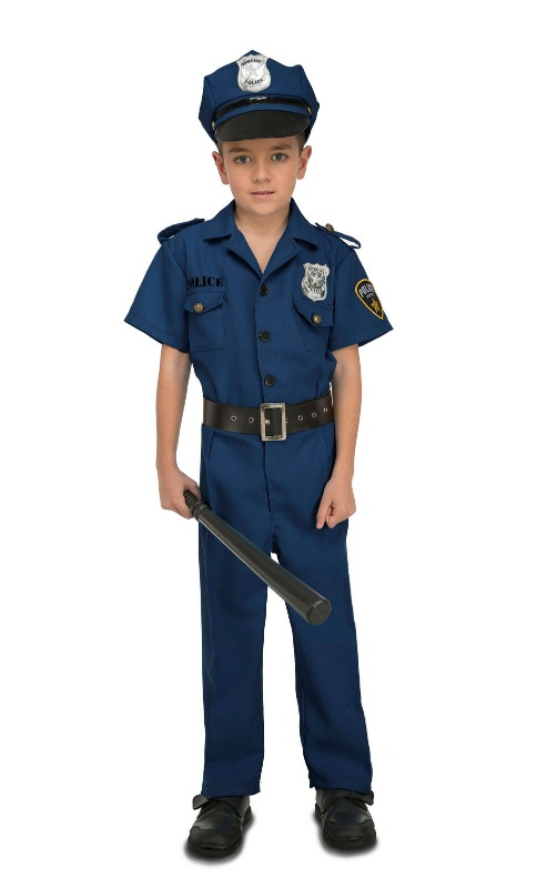 Disfraz Policía azul infantil