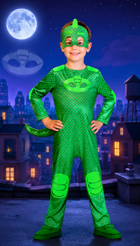 Disfraz PJ MASK Gekko verde infantil