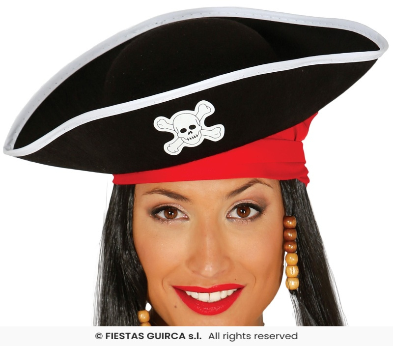 Sombrero Pirata fieltro adulto