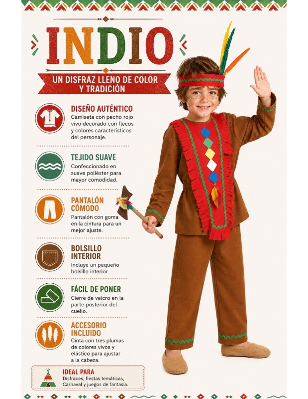 Fato de criança indiana