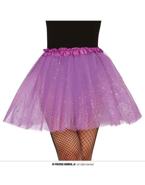Tutu adulto purpurinas colores 40/45cms.