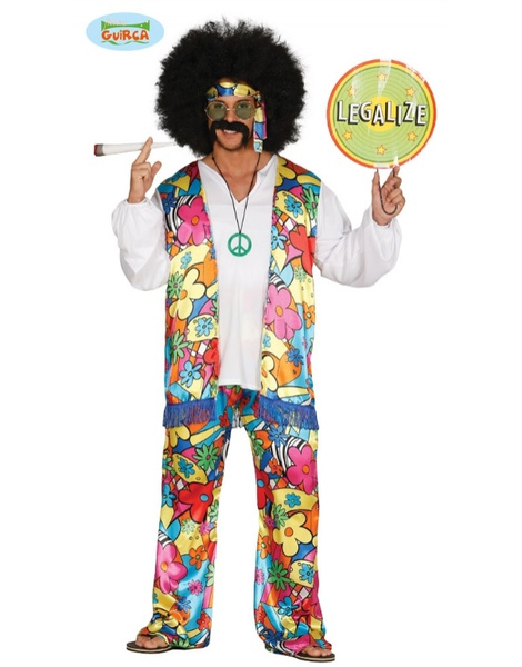 Disfraz Hippie Rainbow adulto