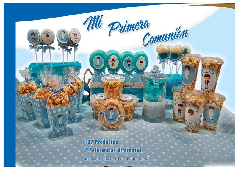 Mesa completa chuches comunión niña/o