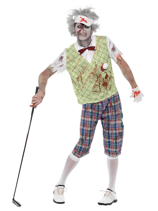 Disfraz golfista zombie adulto