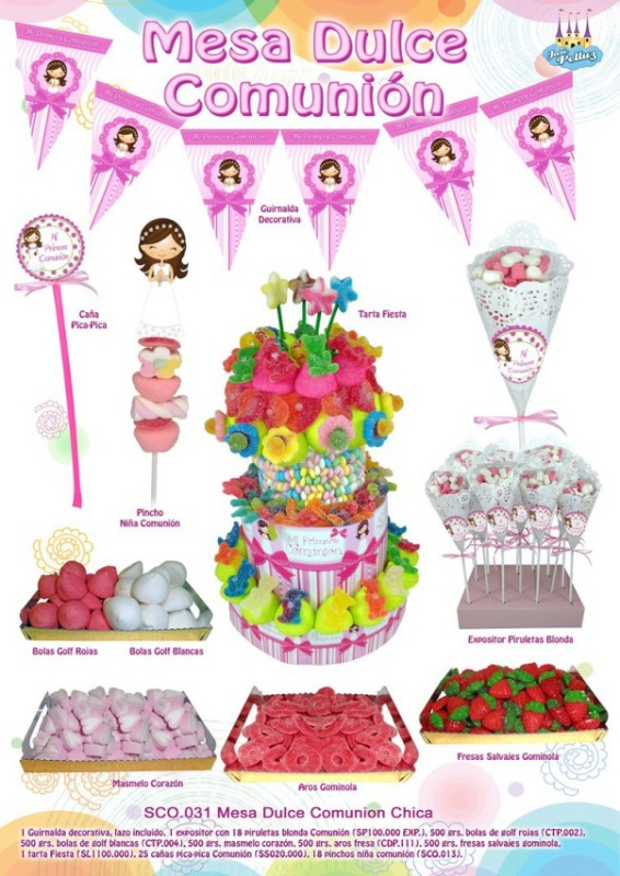 Candy Bar Niña Comunión