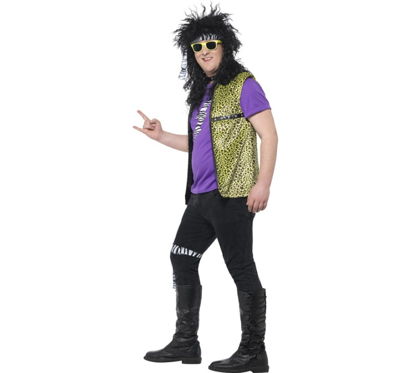 Disfraz Rockero / Punk de los 80 adulto
