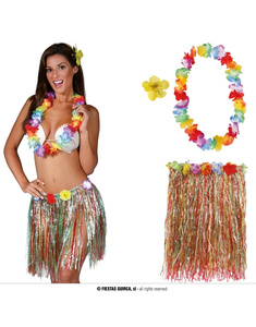 Conjunto Hawaiano 3 piezas colores AD