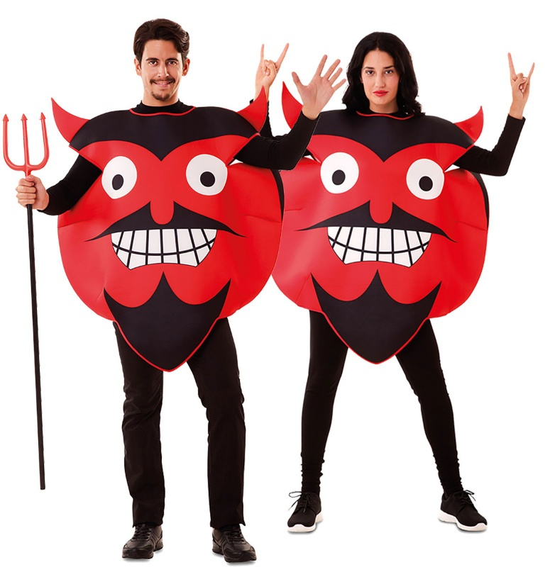 Disfraz Emoticono Diablo adulto