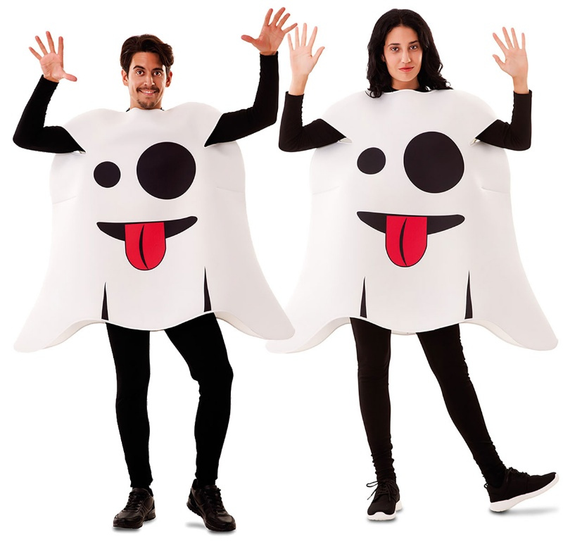 Disfraz Emoticono Fantasma adulto