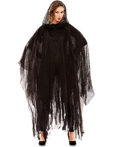 Poncho siniestro negro adulto