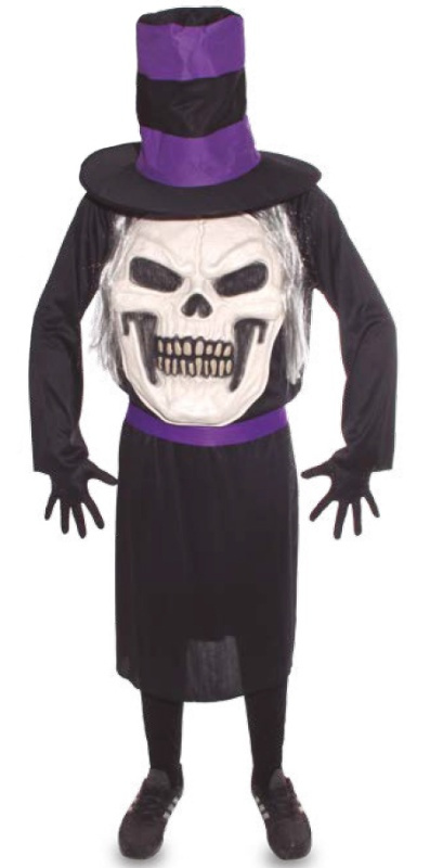 Disfraz Calavera con sombrero adulto