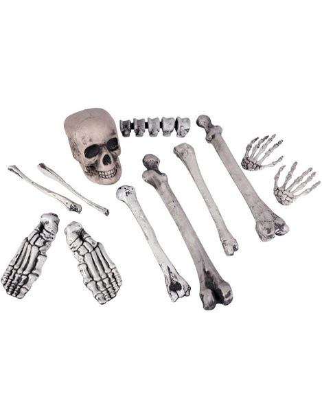 Cráneo con 11 huesos decoracion hallowee