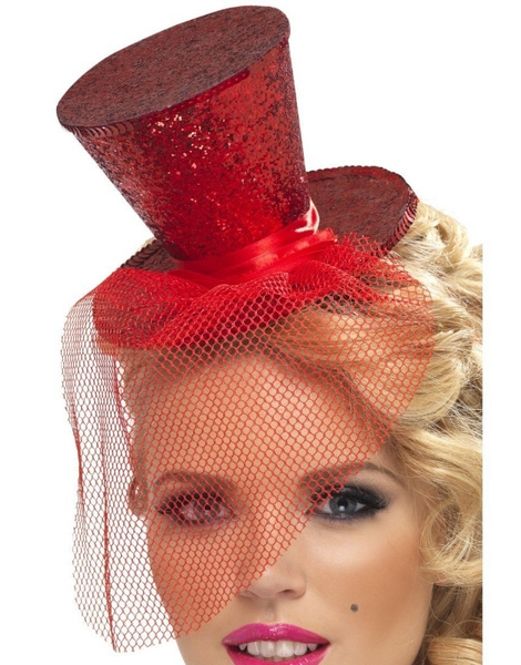 Mini Sombrero copa Burlesque colores