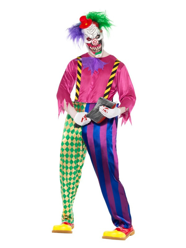 Disfraz Payaso Asesino con mascara AD.