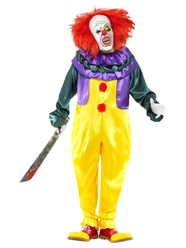 Disfraz Payaso Asesino con mascara AD.