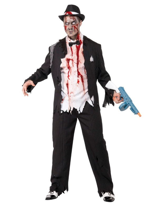 Disfraz Gánster Zombie para hombre
