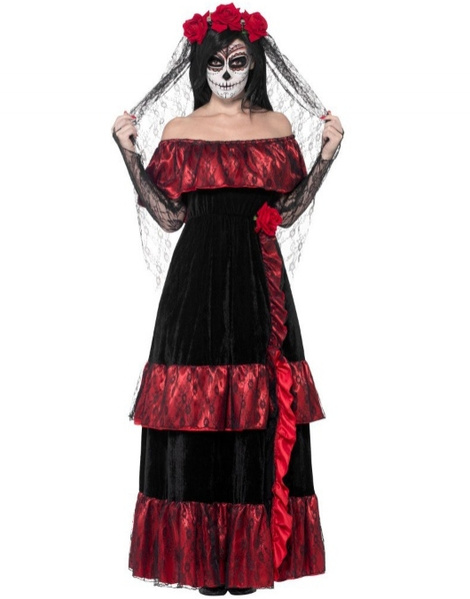 navegador Legado emparedado Disfraz Novia del Día de Muertos mujer