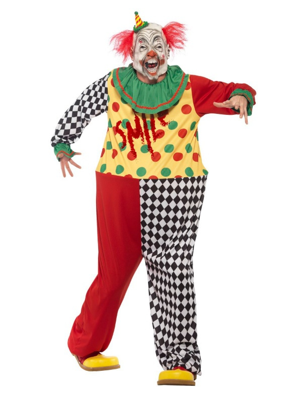 Disfraz de Payaso Siniestro c/mascara AD