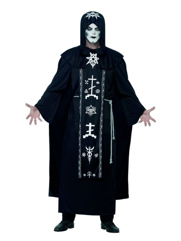 Disfraz de Hechicero Magia Negra adulto