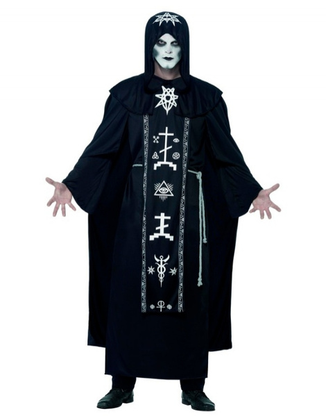 Disfraz Hechicero Magia negra adulto