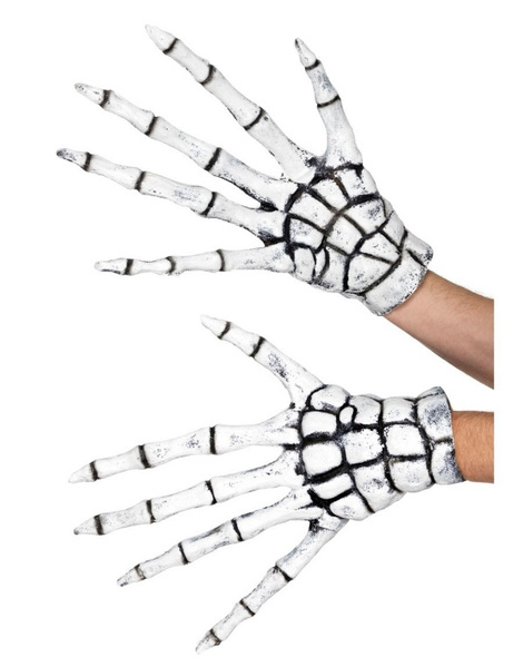 Guantes de Esqueleto Blanco latex AD. Guantes de Esqueleto Blanco latex AD.