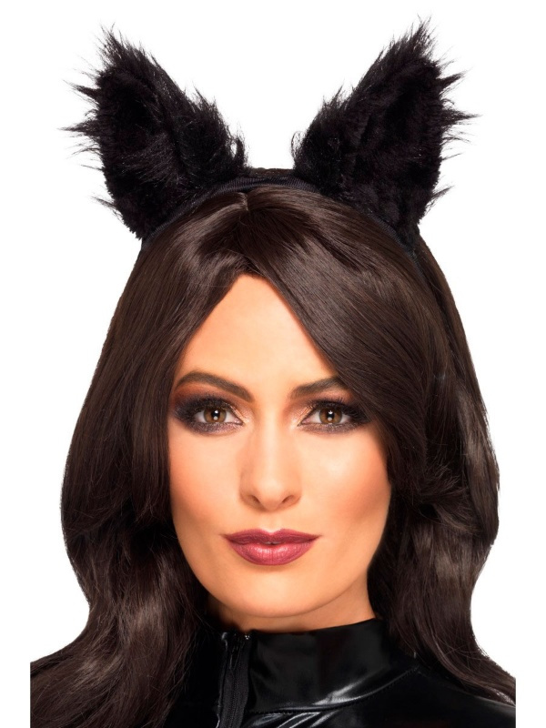 Orejas de Gata Negra con pelo largo