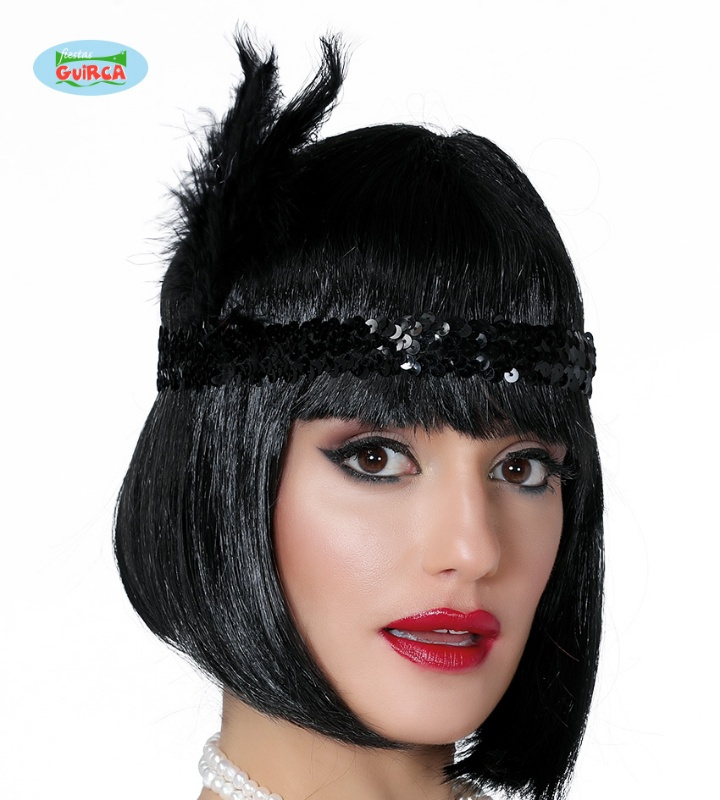Headband Charleston lantejoulas cores