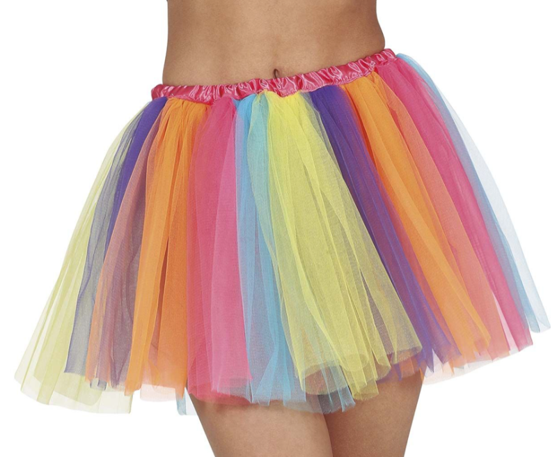 Tutu Multicolor 40 cms largo