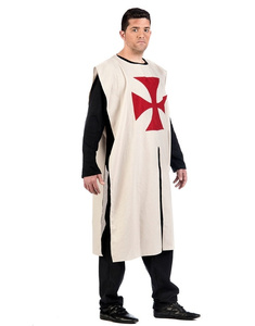 Túnica Knight Templar para homem