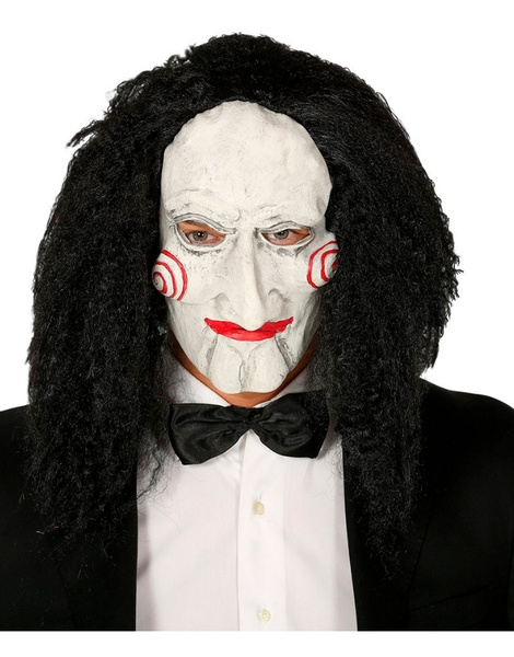 Máscara marioneta látex con pelo