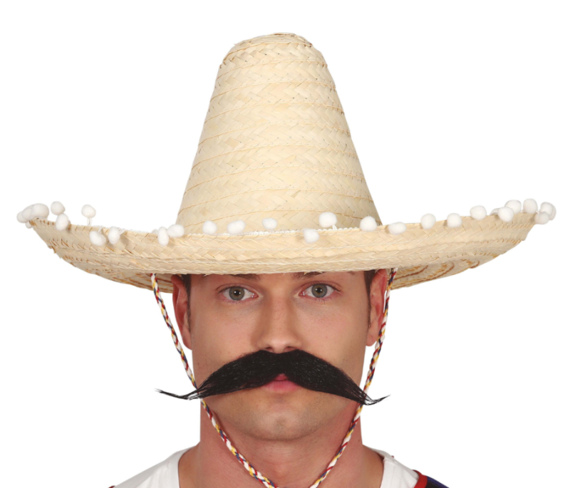 Sombrero Mejicano mediano 45 cms colores