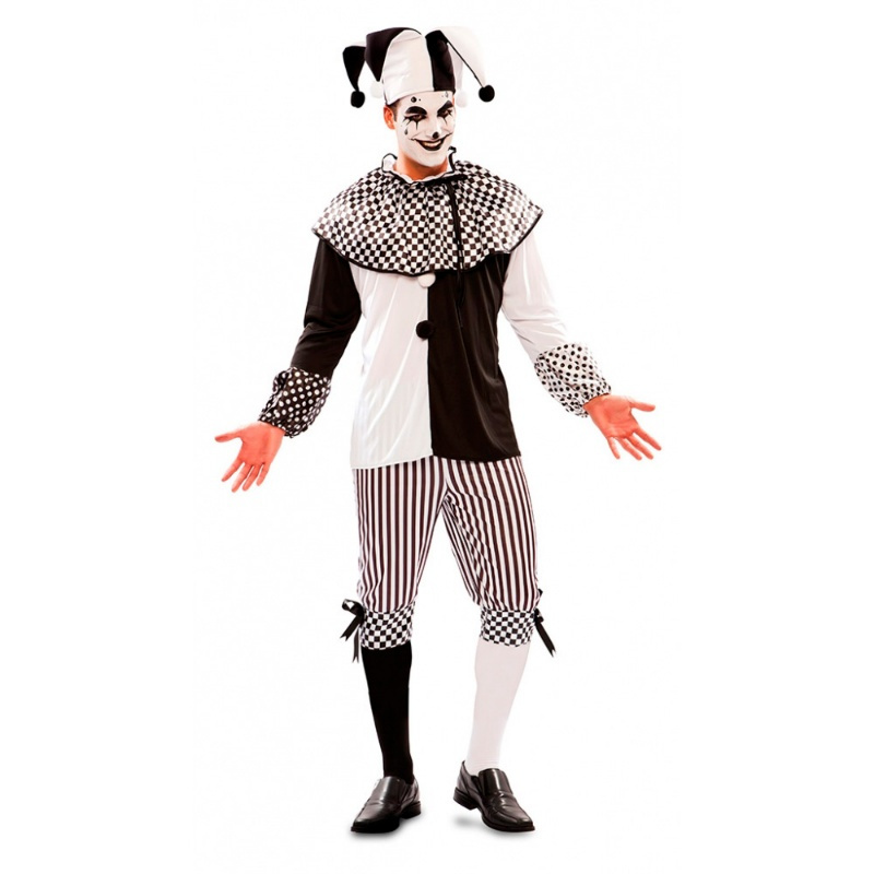Disfraz Arlequin B/N para hombre